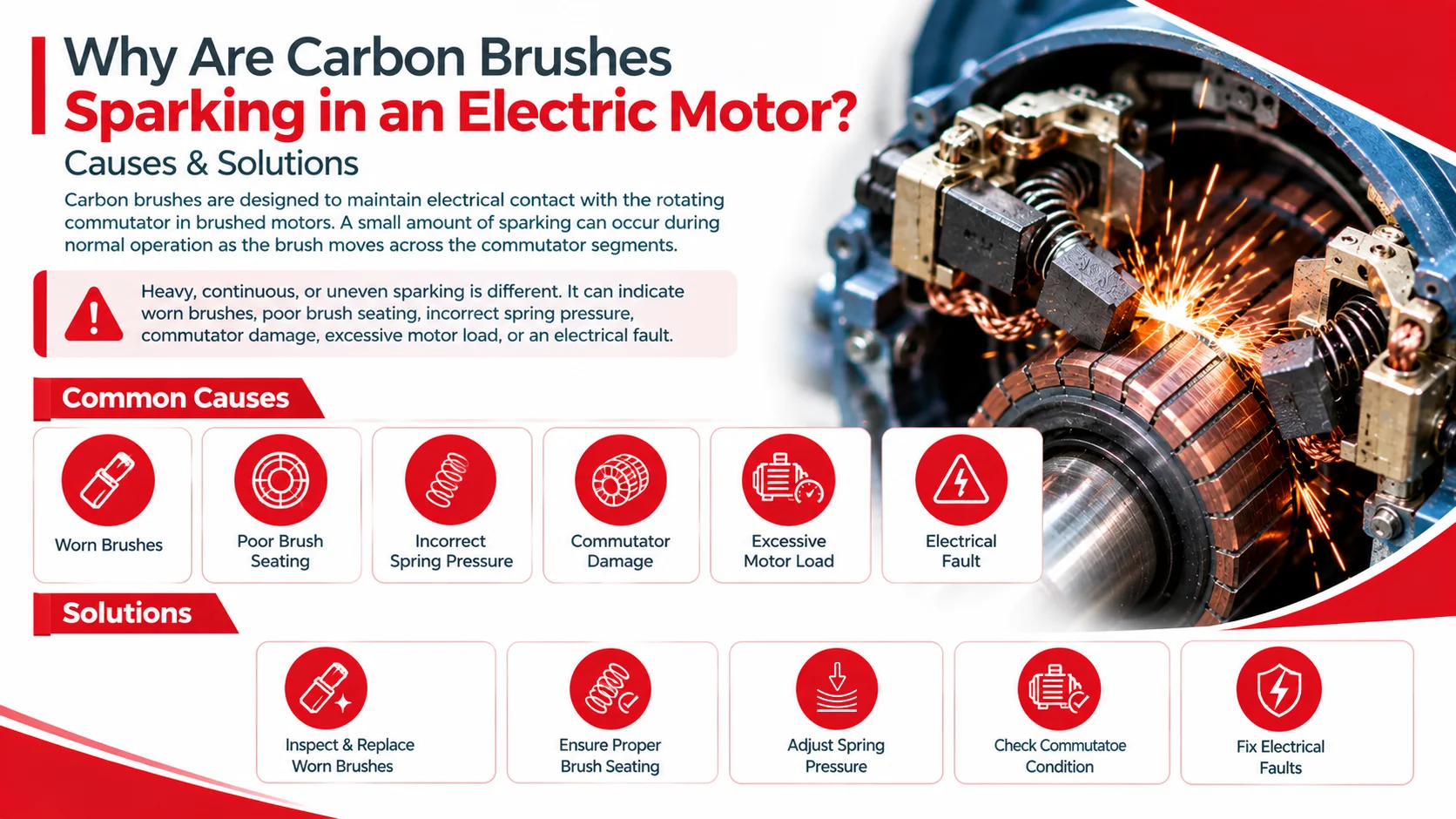 Why Are Carbon Brushes Sparking?